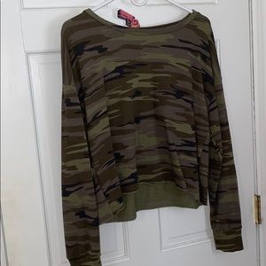 Camo green sweater